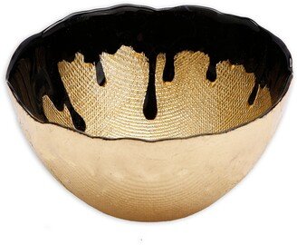 Black Dipped Gold Dessert Bowl - 6D