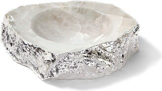 Casca Crystal Bowl, Silver-AA
