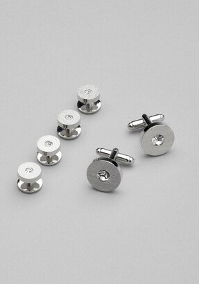 Men's Crystal Formal Cufflink & Stud Set