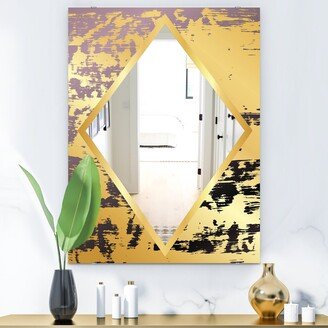 Designart 'Marbled Marvelous 5' Glam Mirror - Decorative Printed Wall Mirror