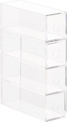 Luxe 4-Drawer Pen Accessory Organizer Clear