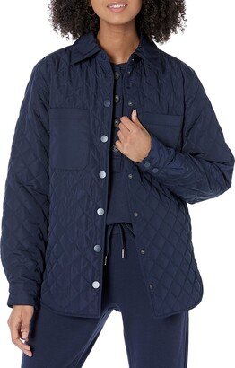 Women's Relaxed-Fit Recycled Polyester Quilted Shirt Jacket (Available in Plus Size) (Previously Amazon Aware)