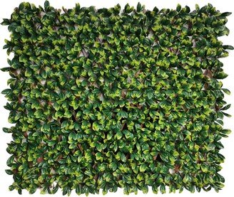 Expandable PVC Trellis Hedge 30 in. x 98 in. Artificial Leaf