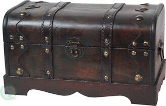 Small Pirate Style Wooden Treasure Chest - Black