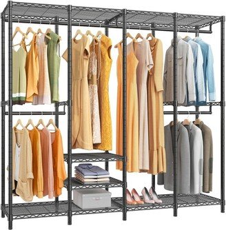 VIPEK V40 Wire Garment Rack Heavy Duty Clothes Rack Freestanding Closet Wardrobe Rack, Max Load 900lbs, Black