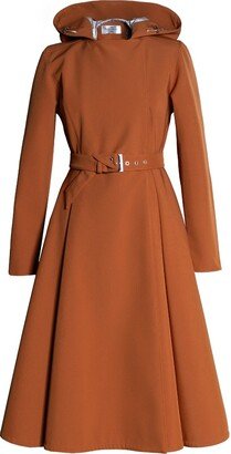 Rainsisters Brown Coat With Hood: Caramel Field