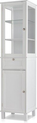 hommetree Multifunctional Tall Bathroom Cabinet with 2 Doors and Drawer