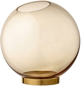 Large Globe Vase with Stand in Neutral