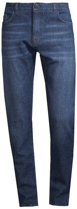 The Barchetta Distressed Straight-Leg Jeans