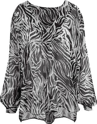 Bluzat Zebra Print Blouse