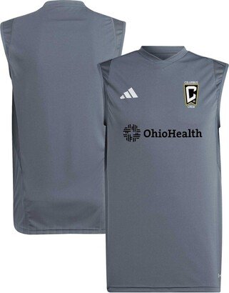 Men's Gray Columbus Crew 2023 On-Field Sleeveless Training Jersey