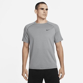 Men's Ready Dri-FIT Short-Sleeve Fitness Top in Grey