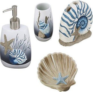 Blue Lagoon 4 Pc Bath Accessory Set