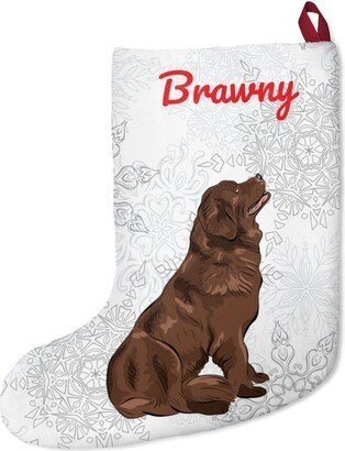 Newfoundland Stocking | Gifts Personalized Christmas Newfie Gift Brown