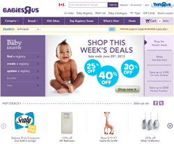 Babies R Us Canada Promo Codes & Coupons