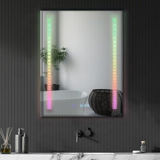 hommetree Symphony Elements Aluminum Alloy Built-In Light Strip Bathroom Mirror