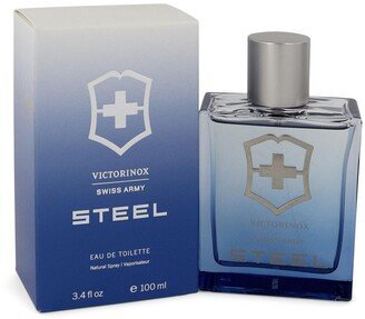 547778 3.4 oz Men Steel Cologne Eau De Toilette Spray