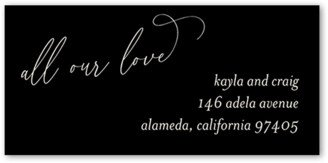 Wedding Address Labels: Finally Time Address Label, Black, Address Label, Matte