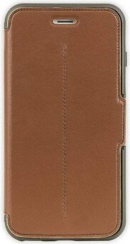 STRADA SERIES iPhone 6 Plus/6S Plus - Brown Leather Wallet Saddle