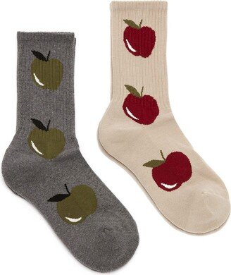 Apple-Print Sock Pack