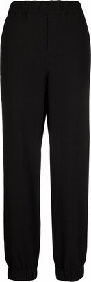 Heavy-Crepe Elasticated-Ankle Trousers