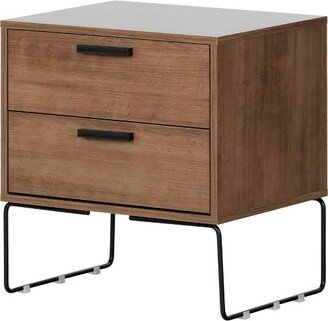 Slendel 2 Drawer Nightstand Light Brown