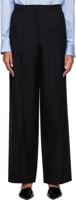 Black Wide-Leg Trousers-AE