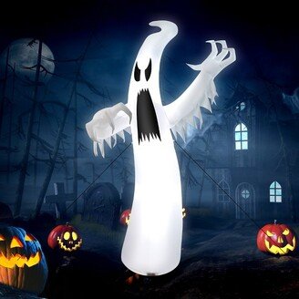 12ft Halloween Inflatable Ghost Quick Blow up w/LED Lights Outdoor Yard Scary Decoration