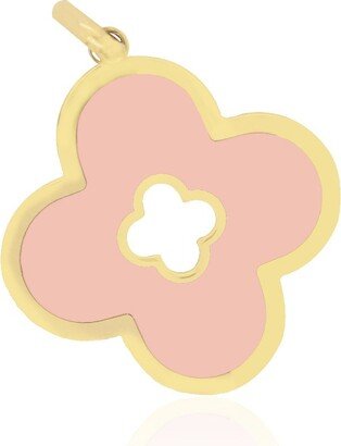 The Lovery Pink Pearl Clover Cut Out Charm