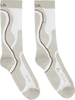 Beige Moisture-Wicking Socks