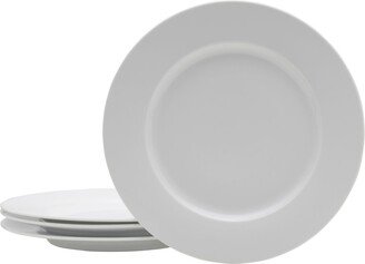 Everyday Whiteware Classic Rim Dinner Plate 4 Piece Set