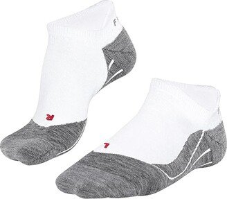 RU4 Endurance Cool Invisible Running Socks (White/Mix) Women's Knee High Socks Shoes