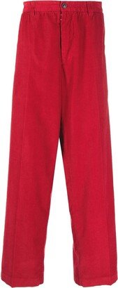 Wide-Leg Corduroy Trousers-AD