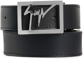 Square Logo Buckle Belt