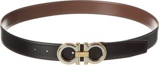 Gancini Reversible & Adjustable Leather Belt-AA