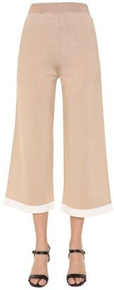 Wide Leg Knitted Trousers-AA