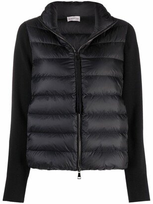 Contrast-Panel Padded Jacket-AA