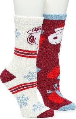 Peanuts Holiday Crew Socks 2 Pack