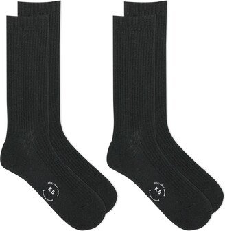 K Bell Socks 2-Pack Wool Blend Crew Socks