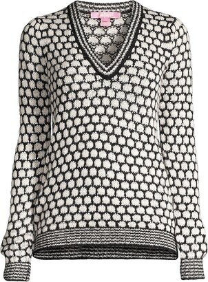 Brista Honeycomb V-Neck Sweater