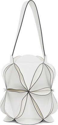 White Origami Bucket Bag