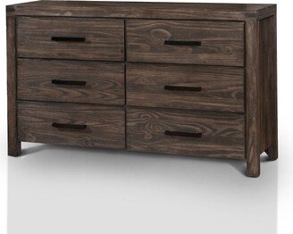 Hayes 6 Drawer Dresser Light Brown/Dark Gray - HOMES: Inside + Out