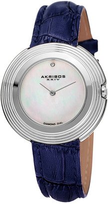 Women's Genuine Leather Diamond Watch-AA