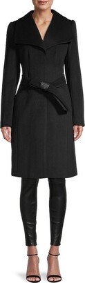 Wide Collar Wool Coat