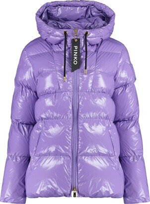 Eleodoro Hooded Shiny Down Jacket-AA