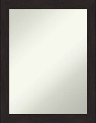 22 x 28 Non-Beveled Furniture Narrow Bathroom Wall Mirror Espresso Brown