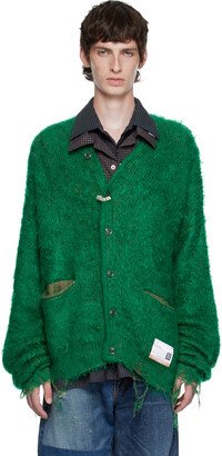 Green Brushed Cardigan