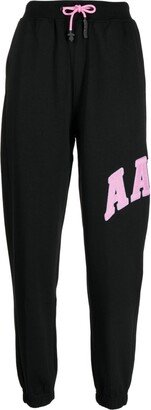 Logo-Patch Drawstring Track Pants-AC