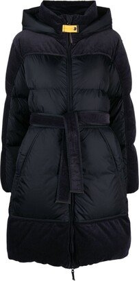 Interstellar belted padded coat