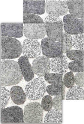 2pc 32x20 Pebbles Bath Rug Set - Chesapeake Merchandising